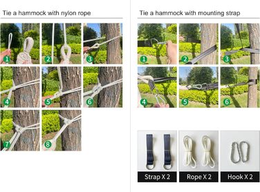 Bellzacasa Large Brazilian Hammock, Fabric Camping Hammock with Portable Bags Ropes for Hanging from Trees Soft Striped Canvas Cotton (Beige)