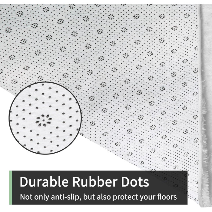 Килим Sour Lemon, 60 x 120 см, для вітальні/дитячої/коридору, м'який, пухнастий, з антиковзаючим шаром, легко миється, сучасний