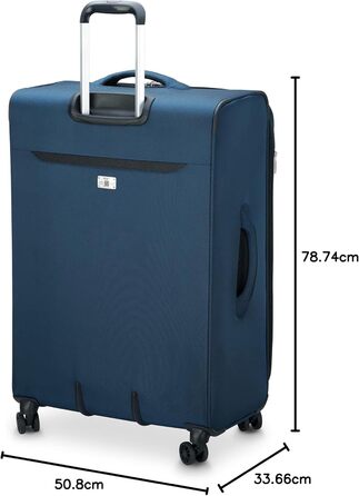 Чемодан DELSEY Paris Sky Max 2.0 Softside Розширюваний з спінерами, Зелений (2-Piece Set (21/24), Синій)