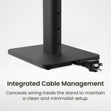 Підлогові стійки для акустики Kanto SPH - регульована висота, управління кабелями, пара, чорний