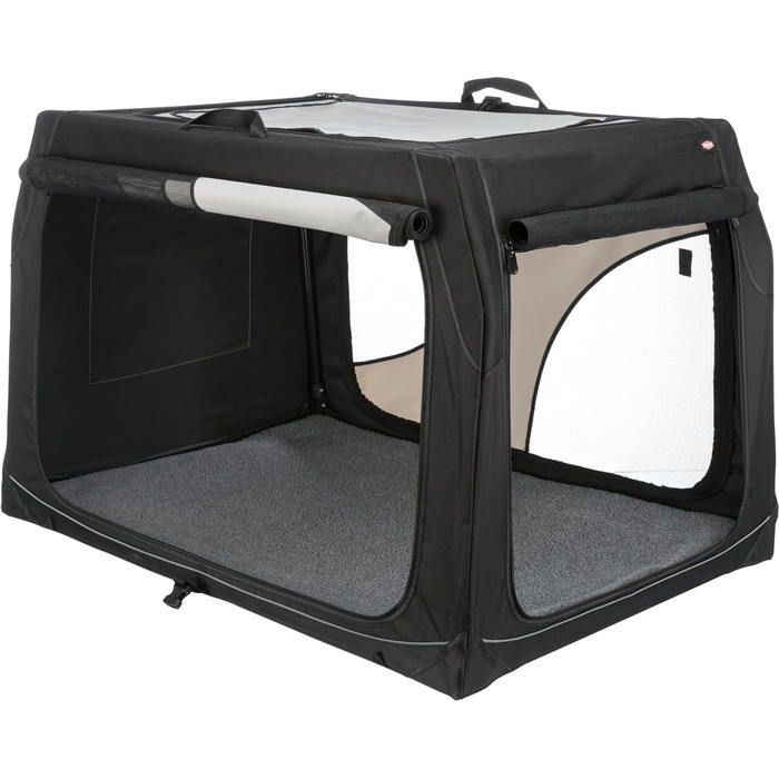 Тріксі переносна переносна клітка для собак Vario Double, 91x60x61/57 см – комфортна переноска для двох собак – безпечна та якісна – 39725 (L 98 x B 70 x H 67 см)