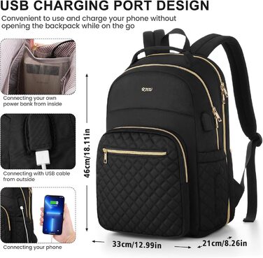 Жіночий рюкзак з відділенням для ноутбука 15.6