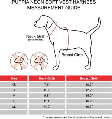 Шлейка для собак Puppia Weste Neon Green, S - Комфортна та Якісна, для цуценят, PAPA-AH1325-GR-S