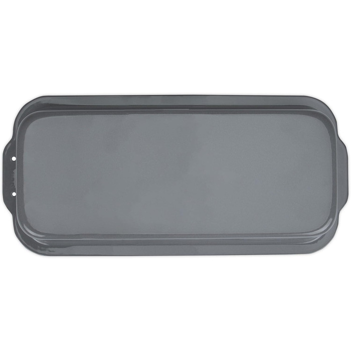 Форма для випікання хліба Städter, 30x13 см, 2,4 л, металева, емальована, срібляста, термостійка до 300°C