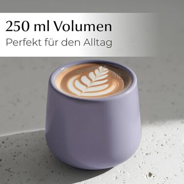 Набір керамічних чашок MIAMIO Pastel Coast 4 шт (250 мл) без ручки для кави, чаю, капучино