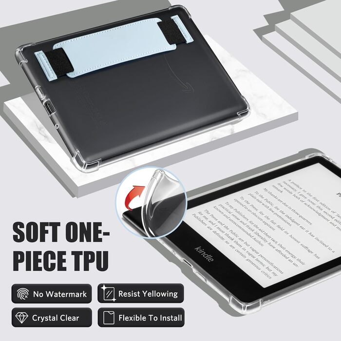 Чохол CoBak для 6-дюймового ebook Reader (2024/2022) - небесно-блакитний, захист від подряпин, моделі RS23CV/C2V2L3