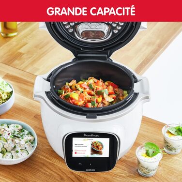 Moulinex Cookeo Touch Multicooker, intelligent, High-Pressure Touch Connect WiFi Black