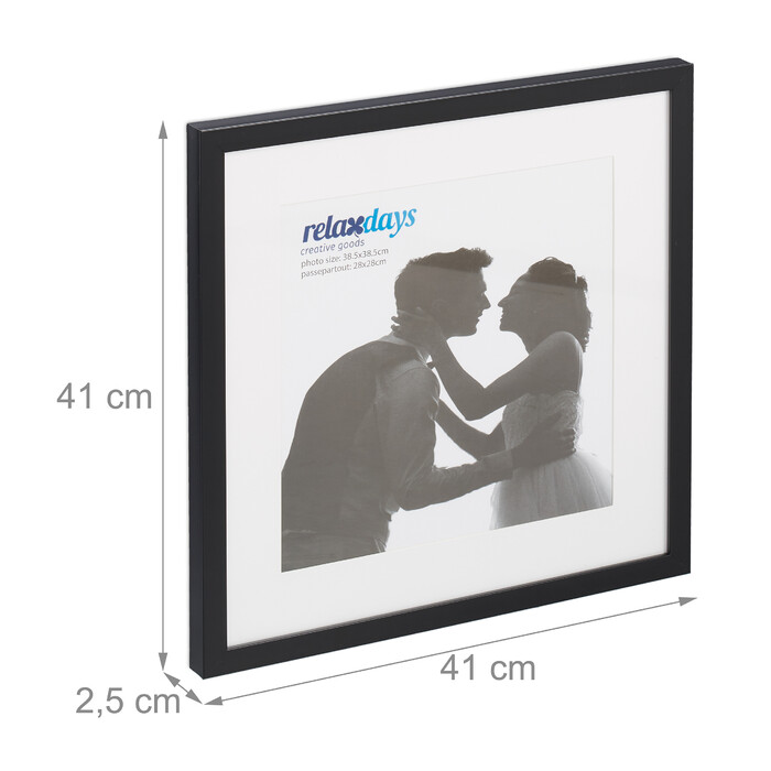 Relaxdays Picture Frames, 15 x 15 inches, 2-Pack