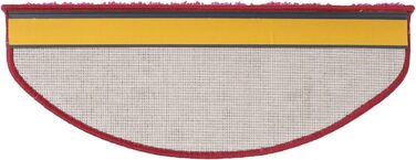 Набір килимків для сходів Floordirekt Barcelona (15 шт.) - Килимки для сходів, 16 кольорів, зносостійкі та легкі в догляді, для внутрішнього використання (напівкруглі 65 x 23,5 см)