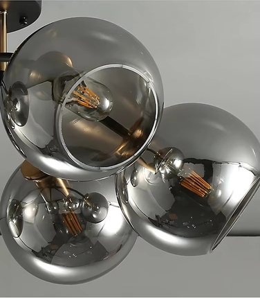 Підвісна люстра Krislamp MEGAN, 6 точок світла, цоколь E27