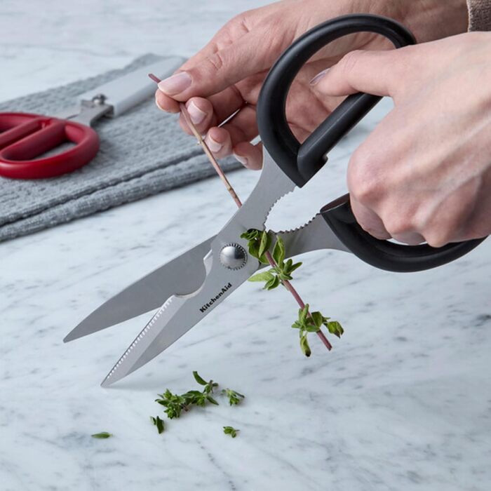 Кухонні ножиці KitchenAid з нержавіючої сталі, сірі, з антиковзкими ручками