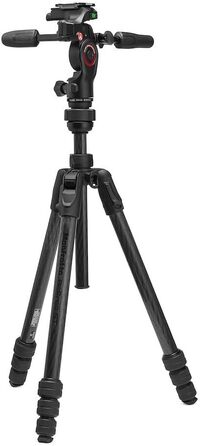 Штатив Manfrotto Befree Advanced 3-Way з тріножкою та рідинною головкою для камер та відеокамер до 6 кг, алюміній, фотоаксесуари для DSLR, CSC, Mirrorless, фото та відео