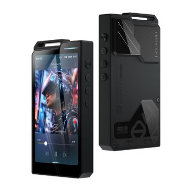 HiBy R4: Android MP3-плеєр з Bluetooth та Wi-Fi, 4DAC, 32GB, підтримка DSD, PCM, MQA, 4.4mm балансний вихід (Чорний)