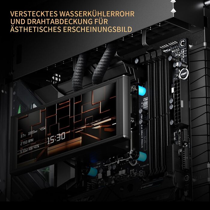 Ігровий корпус Thermalright TR A70 Vision ATX з LCD-дисплеєм 9.16'', панорамною підсвіткою та підтримкою 8 вентиляторів