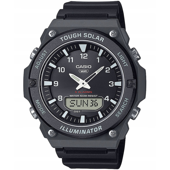 Чоловічий спортивний годинник Casio AQ-S820W Solar, Світовий час