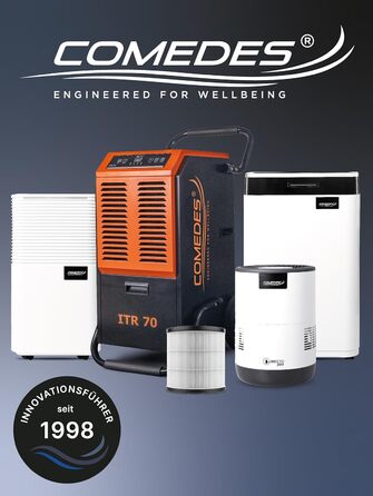 Електричний осушувач повітря Comedes Demecto 30 eco WiFi (25 л/24г) - для дому, підвалу, квартири, будинку. Керування через додаток.