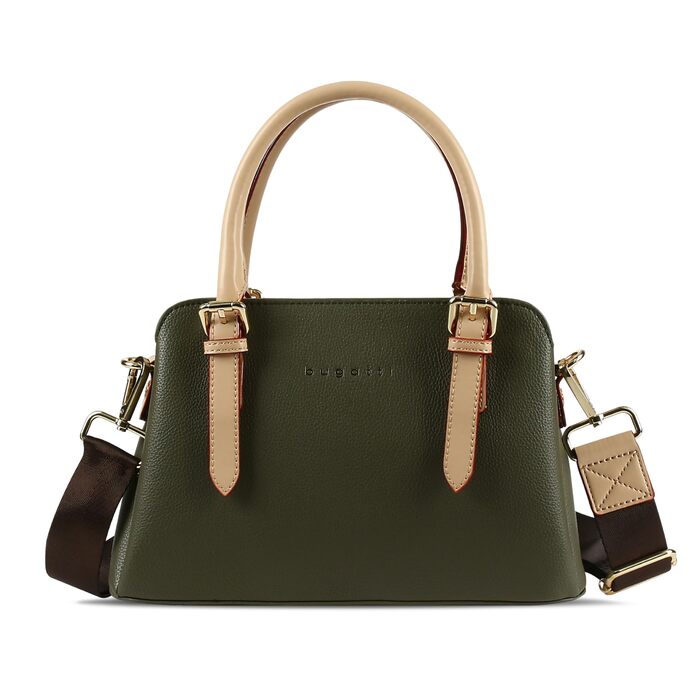 Сумка жіноча Bugatti Ella оливкова, маленька крос-боді, клатч для жінок