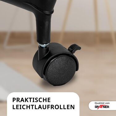 Сушарка для білизни Grafner Turm з колесами, 30 метрів мотузки, 3 яруси, 6 крил, розкладна та компактна