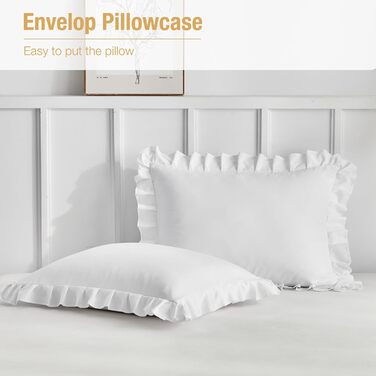 Комплект постільної білизни Tokokimo 220x240 3шт - мікрофібра, квіти, застібка на блискавку, для двоспального ліжка, сіро-коричневий (1x білий, 200x200 см)