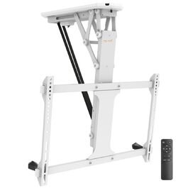 Моторизоване кріплення для телевізора на стелю HL 41 MWL - біле, з регулюванням висоти та поворотом