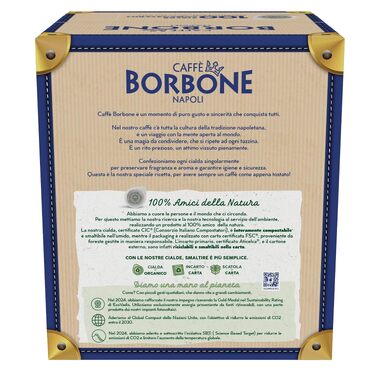 Кава в пріодах Caffe Borbone Miscela Blu ESE 44мм, міцна суміш (Original), 100 шт