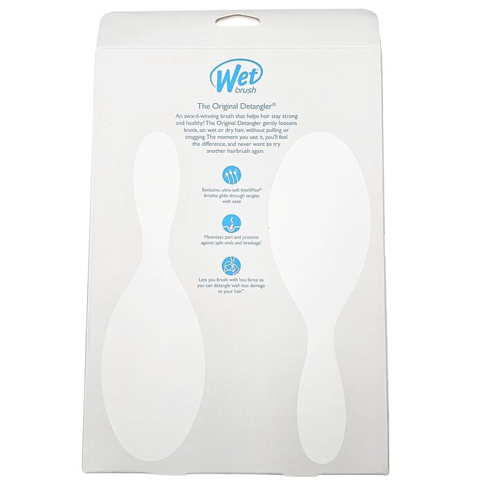 Щітка для волосся Wet Brush Original Detangler з м'якими IntelliFlex щетинками, для всіх типів волосся - 2 шт. (Рожевий та Ліловий)