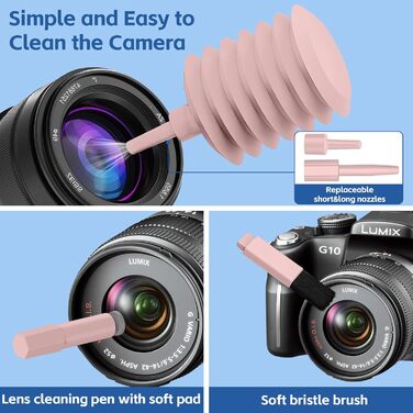 Набір для чищення екрану ноутбука 20-в-1: для MacBook, AirPods, телефону, планшета, ПК, монітора, камери (рожевий)