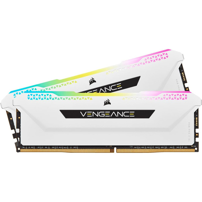 Оперативна пам'ять Corsair Vengeance RGB PRO SL 32GB (2x16GB) DDR4 3200MHz (PC4-25600) C16, 1.35V, Білий