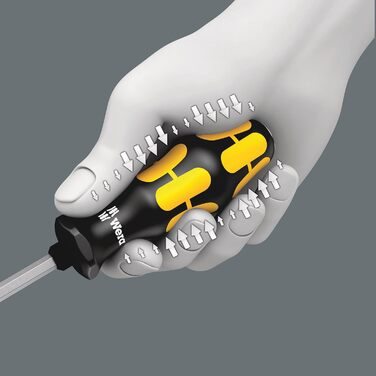 Набір викруток Wera 932/918/6 Kraftform Plus, 6 шт, ударостійкі, стамеска, з тримачем