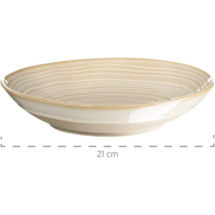 Набір посуду MÄSER Nottingham Vintage для 4 осіб (20 предметів), бежевий, кераміка