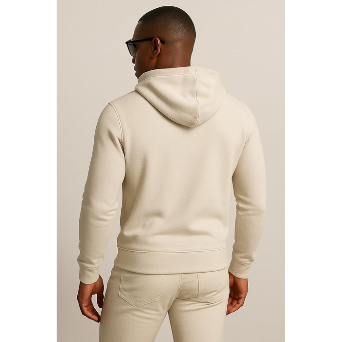 Худі Leif Nelson Slim Fit для чоловіків: стильний капюшонний світшот з довгим рукавом, бежевий (M)