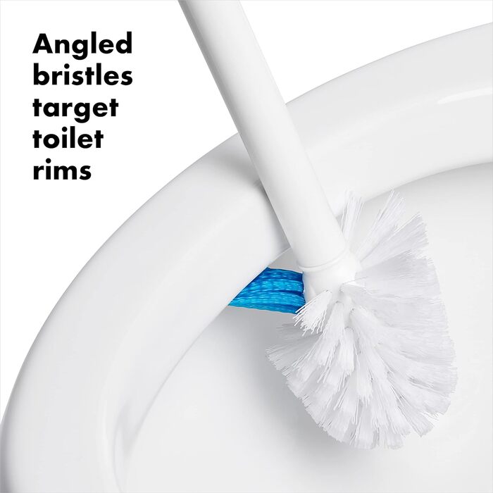 OXO Good Grips Toilet Brush with Rim Cleaner Replacement Head Refill Pack