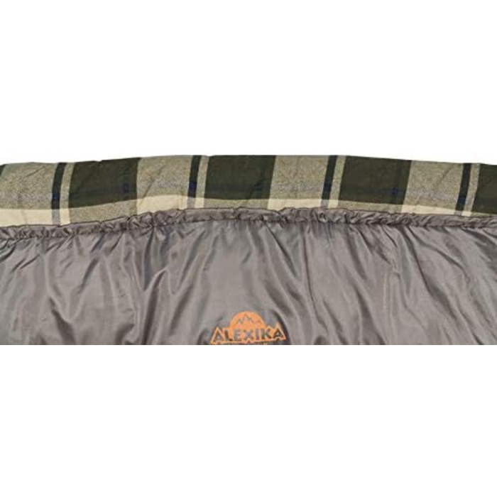 Спальний мішок Alexika Canada Plus – теплий, зручний, прямокутний, цілорічний для дорослих та сімей. Підходить для кемпінгу та відпочинку на природі за низьких температур (до -6°C). Розмір 230x100 см, з компресійним мішком.