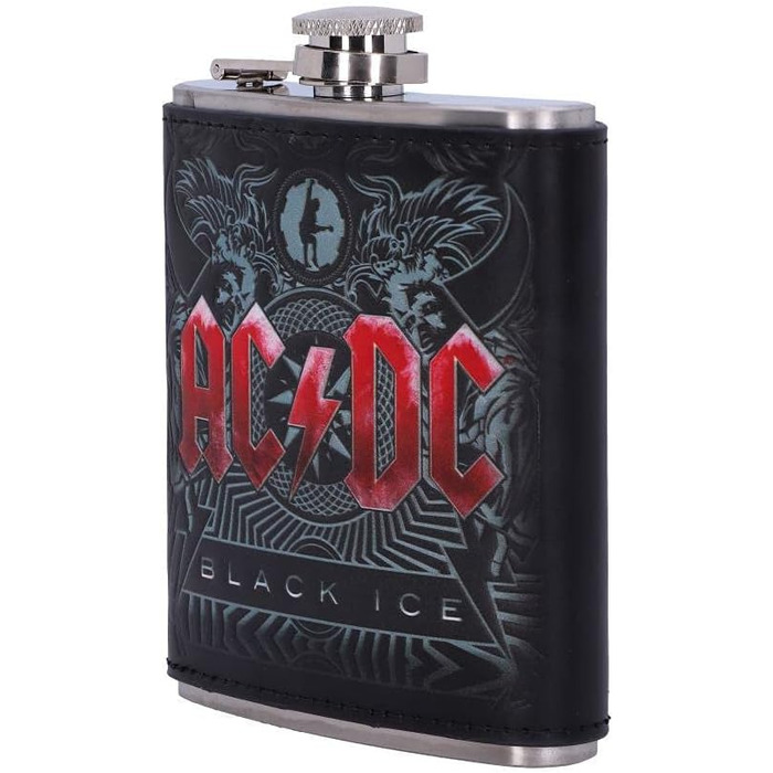 Фляга AC/DC Black Ice від Nemesis Now (ліцензійна), 200 мл