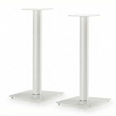 Підставка для колонок Sonorous SP100-60 Біла – Пара, 60 см | Алюмінієва та скляна підставка | Максимальне навантаження 20 кг на підставку | Вбудована організація кабелів