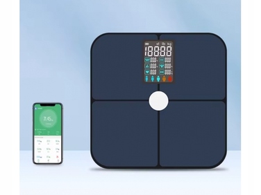 Розумні електронні ваги для ванної з Bluetooth, до 180 кг, аналіз складу тіла та BMI