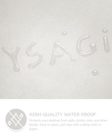 Підкладка під мишу YSAGi, 80x40 см, шкіряна, антиковзаюча, для офісу та дому