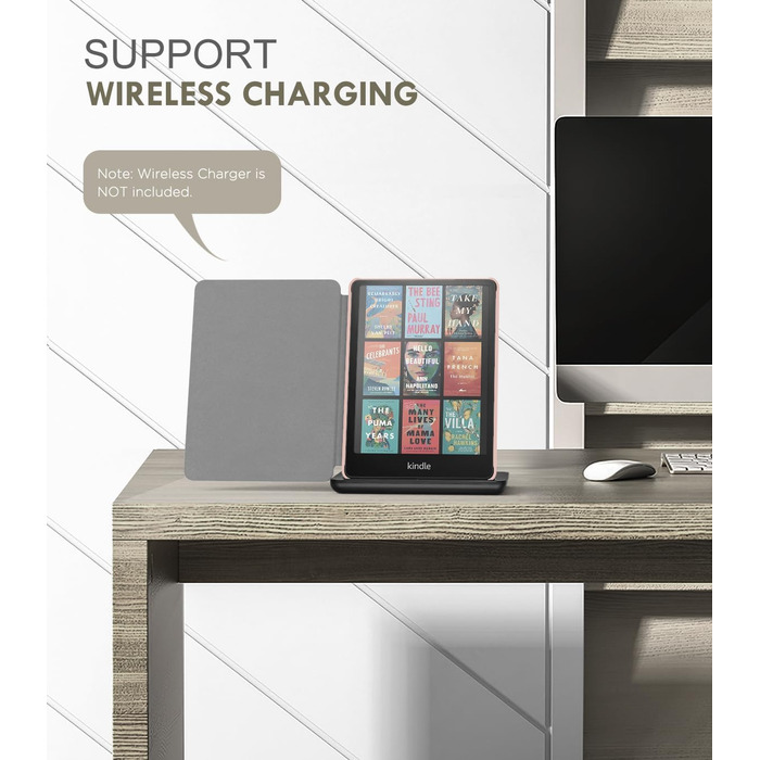 Чохол MoKo для Kindle Paperwhite 12th Gen 2024 та Kindle Colorsoft Signature Edition 2024, рожево-золотий. Захисний чохол з авто-сном/пробудженням для Kindle Paperwhite 2024