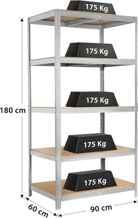 Ribelli Heavy-Duty Shelving Unit