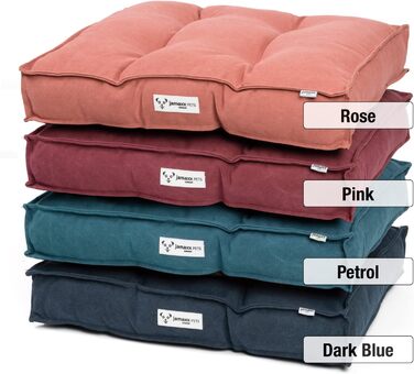 JAMAXX Крісло-лежанка для собак з м'якою наповнювачем, знімний чохол, лежанка для собак, килимок на підлогу, petrol, PDB1086 (M), 65x55 см