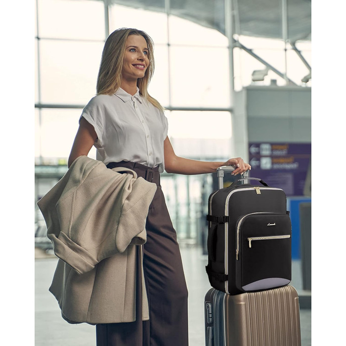 LOVEVOOK Рюкзак для ручної поклажі, 40L, для подорожей, ділових поїздок, вихідних, для ноутбука 17