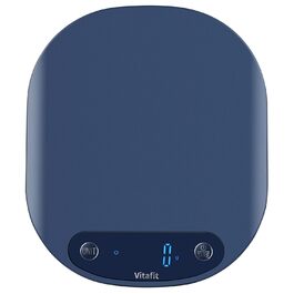 Кухонні ваги Vitafit 15 кг, цифрові, професійні, для приготування їжі та випічки, з LED-дисплеєм, блакитні