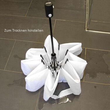 Штормовий парасолька з волокна великого розміру 106 см - з кольоровими спицями (неоново-помаранчевий)