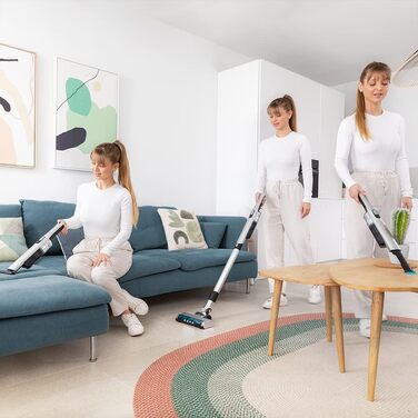 Вертикальний бездротовий пилосос Cecotec Scoba 2100 Jalisco: 210 Вт, 20 кПа, 45 хв роботи, моторне насадка Jalisco