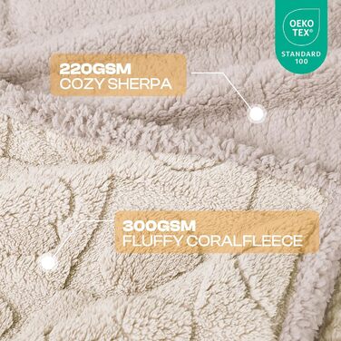 Водонепроникний коврик для собак Luciphia, великий та середній розмір, для ліжка/дивану, м'який, пухнастий, з 3D-серцем, з Sherpa-fleece, затишний, ковдра для собак, бежевий, X-Large (85x57 дюймів)