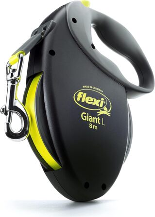 Flexi Giant Extendable Dog Leash - Durable, Tangle-Free, Black - Up to 49.9 lbs, 7.9m