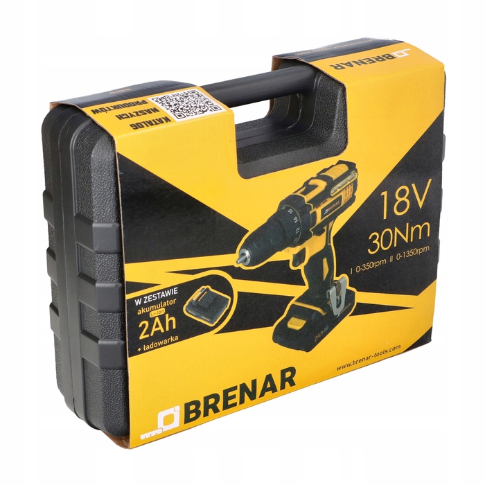 Акумуляторний шуруповерт Brenar 18V 8890