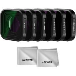 Набір фільтрів ND NEEWER (6 шт.) з лупою 15x для макрозйомки, ND8, ND16, ND32, CPL + об'єктив для GoPro Hero 13/12/11/10/9, FL-GP25