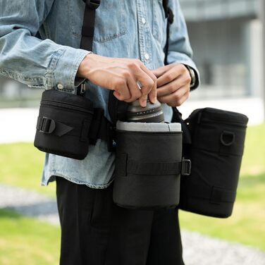 Сумка для об'єктиву JJC: захисний чохол для Canon, Nikon, Sony (XL)