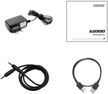 Edifier G2000 - ігрова Bluetooth колонка з RGB-підсвічуванням та 3 режимами звуку. Підтримка Bluetooth, USB та 3.5mm аудіороз'єм. Білий колір